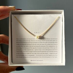 Bryan Anthonys NWOT Grit Necklace Pearl